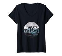 Femme Hydrate ou Die-drate - Conseils d'hydratation : T-Shirt avec Col en V