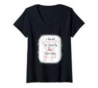 Femme I Am Not Responsible for What My Face Does When You Talk T-Shirt avec Col en V