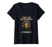 Femme I Bring The Heat Wherever I GO T-Shirt avec Col en V
