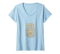 Femme I Could Be Meaner Snakes Hair Medusa Émancipation des femmes T-Shirt avec Col en V
