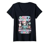 Femme I did This on a Mannequin Once Funny Nursing T-Shirt avec Col en V