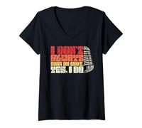Femme I Don't Always Sing Oh Wait, Yes, I Do T-Shirt avec Col en V