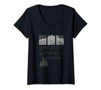 Femme I Don't Get Lost I Explore T-Shirt avec Col en V