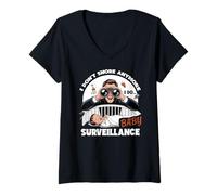 Femme I Don't Snore Anymore I DO Baby Surveillance T-Shirt avec Col en V