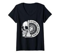 Femme I Fix What Your Husband Broke Plumber Funny Saying T-Shirt avec Col en V