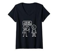 Femme I Got Your Back - Funny Stickman Sarcasm Friendship T-Shirt avec Col en V
