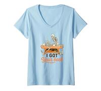 Femme I Got Your Back Skeleton Massage Therapist Halloween Pun T-Shirt avec Col en V