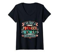 Femme I Have A Confession I've Got Pioneer Woman Obsession T-Shirt avec Col en V