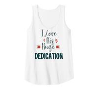 Femme I Love His Huge Dedication Cute Couple Relationship Quote Débardeur
