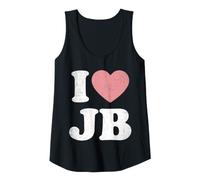 Femme I Love JB Cœur Vintage Fan Merch Design Initiales J.B. Débardeur