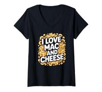 Femme I Love Mac And Cheese Amateur T-Shirt avec Col en V
