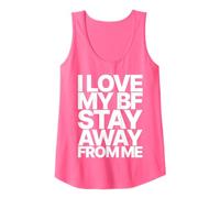 Femme I Love My BF Boyfriend Stay Away from ME Valentines Day Débardeur