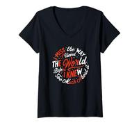 Femme I Miss The Way Viewed World Before Knew Too Much Meme T-Shirt avec Col en V