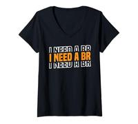 Femme I Need A Br Codage de débogage du Programmeur épuisé - T-Shirt avec Col en V