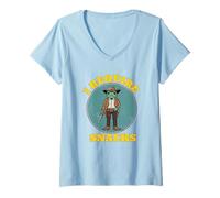 Femme i Need Snacks Chemise Cowboy Grenouille Gourmand Amateur de Nourriture T-Shirt avec Col en V