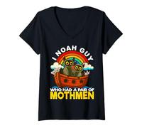 Femme I Noah Guy Qui Avait Une Paire d'hommes-Mites L'arche de Noé Cryptide T-Shirt avec Col en V