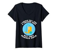 Femme I Would Tell You A Vacuum Joke But They Always Suck - T-Shirt avec Col en V