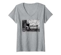 Femme Ian Dury de The Blockheads Laughter Era Martyn Goddard T-Shirt avec Col en V