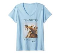 Femme Ice Age 100% Nutty T-Shirt avec Col en V