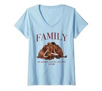 Femme Ice Age Family T-Shirt avec Col en V