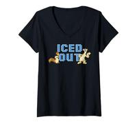 Femme Ice Age Ice Out T-Shirt avec Col en V