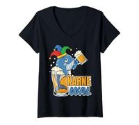 Femme « Ich Bin EIN Karnewal » - Design Amusant pour Carnaval T-Shirt avec Col en V