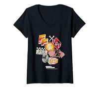 Femme Icônes de F&F, Produits dérivés du Film Fast and Furious T-Shirt avec Col en V