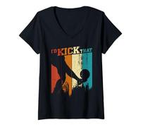 Femme I'd Kick That T-Shirt avec Col en V