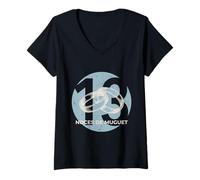 Femme Idée Cadeau Couple 13 Ans de Mariage - Noces de muguet T-Shirt avec Col en V