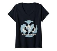 Femme Idée Cadeau Couple 32 Ans de Mariage - Noces de cuivre T-Shirt avec Col en V