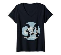 Femme Idée Cadeau Couple 34 Ans de Mariage - Noces d’Ambre T-Shirt avec Col en V
