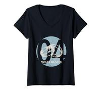 Femme Idée Cadeau Couple 4 Ans de Mariage - Noces de Cire T-Shirt avec Col en V