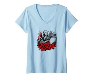 Femme Idées du Philosophe de l'illumination John Locke T-Shirt avec Col en V