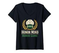 Femme Identité des athlètes étudiants et chercheurs Sportifs intelligents équilibrés T-Shirt avec Col en V