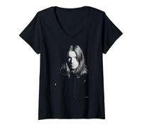 Femme IDM DJ Aphex Twin Come to Daddy par Andy Willsher T-Shirt avec Col en V