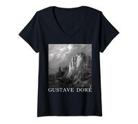 Femme Idylles du Roi T-Shirt avec Col en V