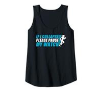 Femme If i Collapse Tapis de Course Amusant Débardeur