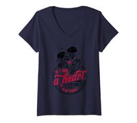 Femme If I Had A Heart, I'd Give It to You T-Shirt avec Col en V
