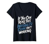 Femme If You Can Read This My Cloak Failed - T-Shirt avec Col en V