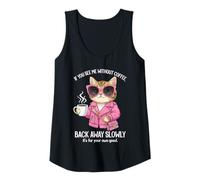 Femme If You See Me Without Coffee Back Away Slowly Funny Femme Débardeur