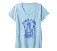 Femme Iggy Pop Lust for Life T-Shirt avec Col en V