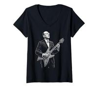 Femme Igor Stravinsky Compossier Pianiste T-Shirt avec Col en V