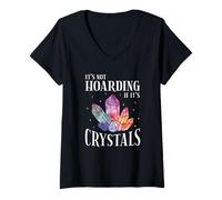 Femme Il ne s'agit Pas d'une thésaurisation si C'est des Cristaux T-Shirt avec Col en V