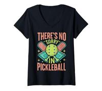Femme Il n'y a Pas de Excuse dans Pickleball T-Shirt avec Col en V