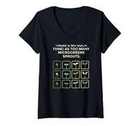 Femme Il n'y a Rien de tel Que trop de germes de micropousses T-Shirt avec Col en V