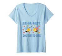 Femme Il ou Elle Cousin à Abeille T-Shirt avec Col en V