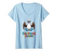 Femme Îles Galápagos T-Shirt avec Col en V