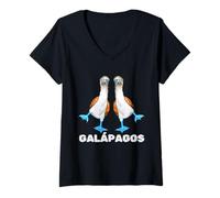 Femme Îles Galápagos T-Shirt avec Col en V