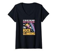 Femme Illustration Graphique animée vibrante T-Shirt avec Col en V