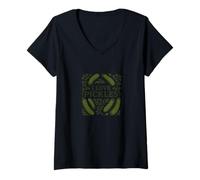 Femme Illustration « J'aime les cornichons » Pickle Lovers Art T-Shirt avec Col en V